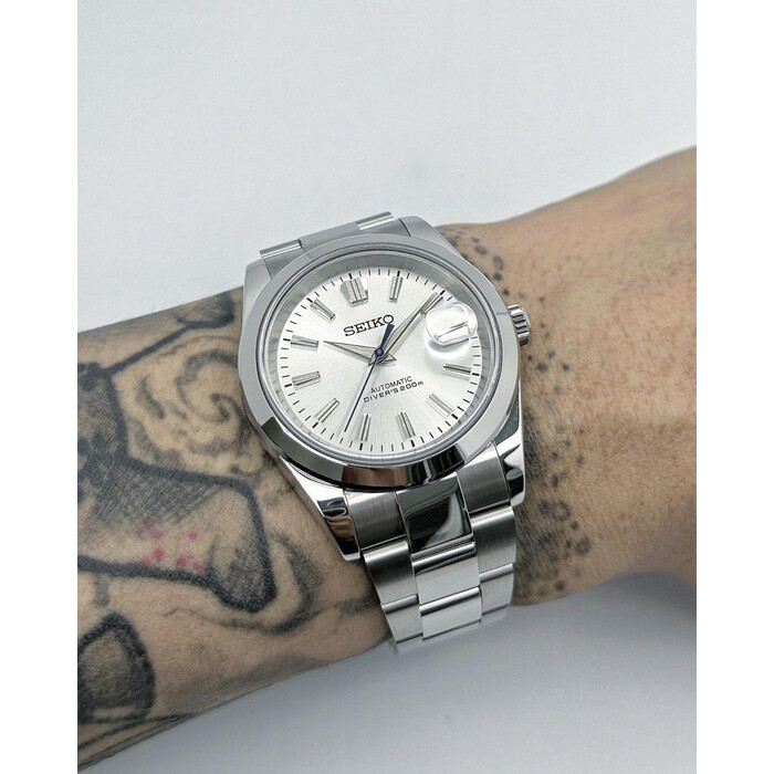 Custom Seiko Mod • Premium Silver Surfer Datejust • 39mm